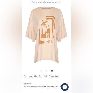 NWT Girl and the Sun “Mi Casa” Tee XS